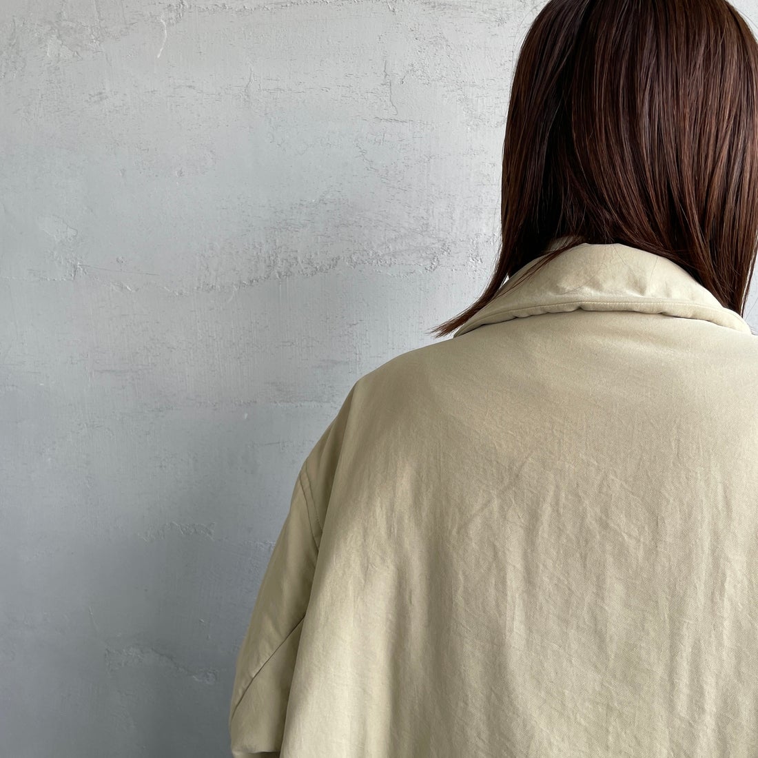 le glazik [ルグラジック] ショートコート [LG-A0753TII] BEIGE &&モデル身長：160cm 着用サイズ：36&&