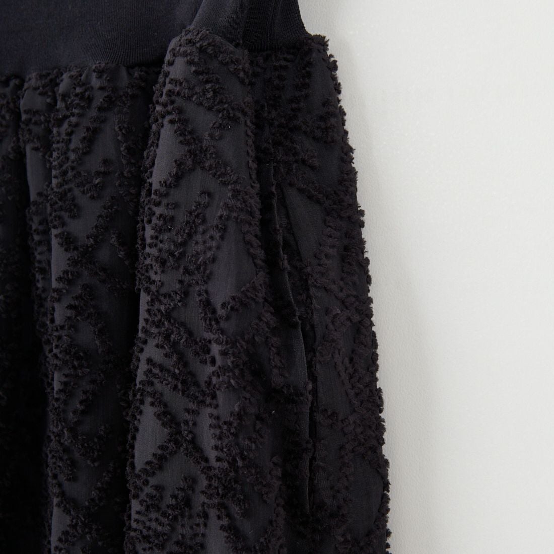 STELLA CIFFON [ステラシフォン] シアーカットジャガードスカート [ST3-26201B] 80 BLACK