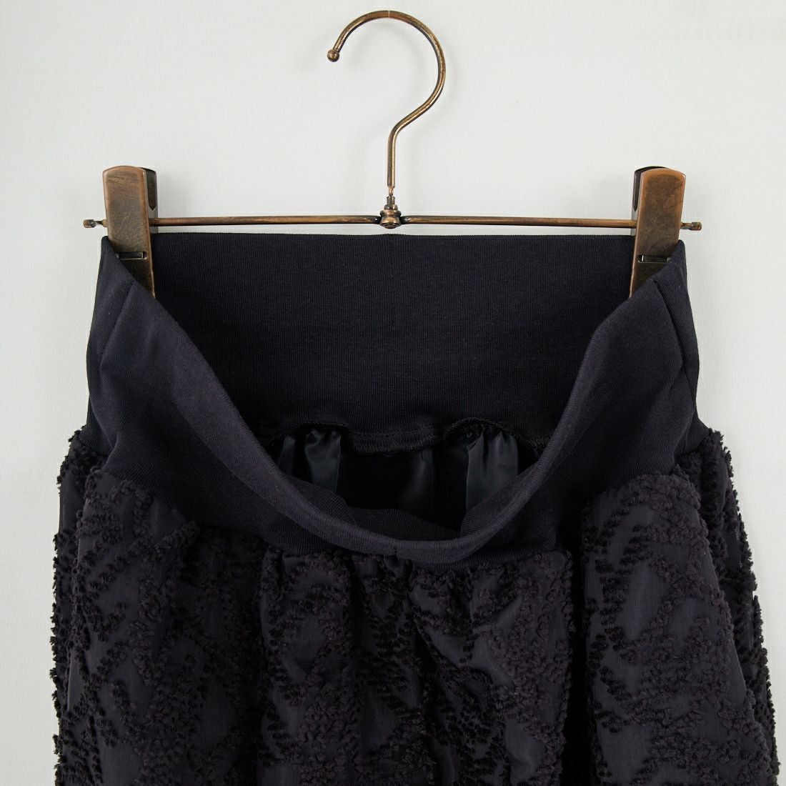 STELLA CIFFON [ステラシフォン] シアーカットジャガードスカート [ST3-26201B] 80 BLACK