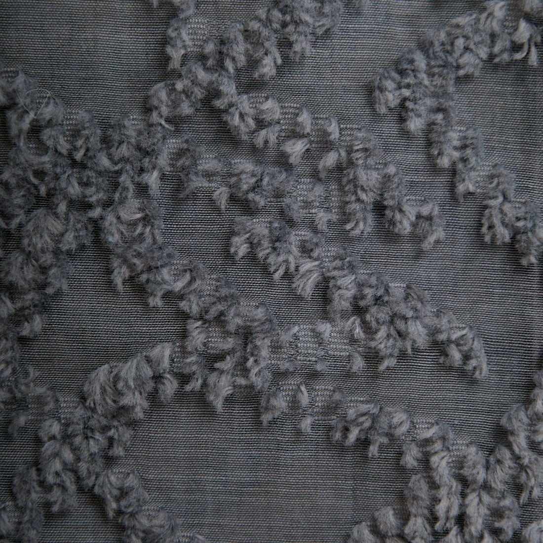 STELLA CIFFON [ステラシフォン] シアーカットジャガード クルーネックブラウス [ST3-26404] 81 GRAY