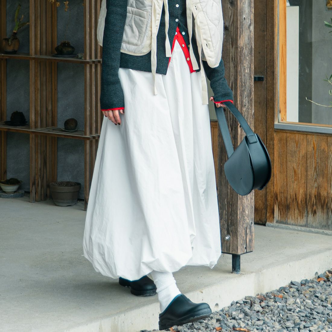 WHITE&&モデル身長：165cm 着用サイズ：F&&