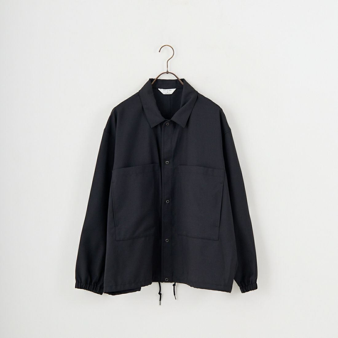 STILL BY HAND [スティルバイハンド] ダブルポケットシャツジャケット [BL01253] INK BLACK