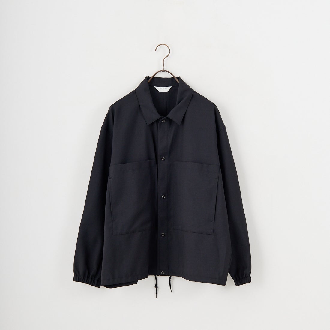 STILL BY HAND [スティルバイハンド] ダブルポケットシャツジャケット [BL01253] INK BLACK