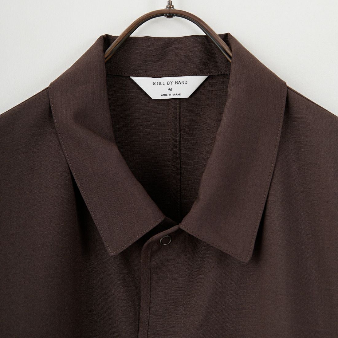 STILL BY HAND [スティルバイハンド] ダブルポケットシャツジャケット [BL01253] DARK BROWN