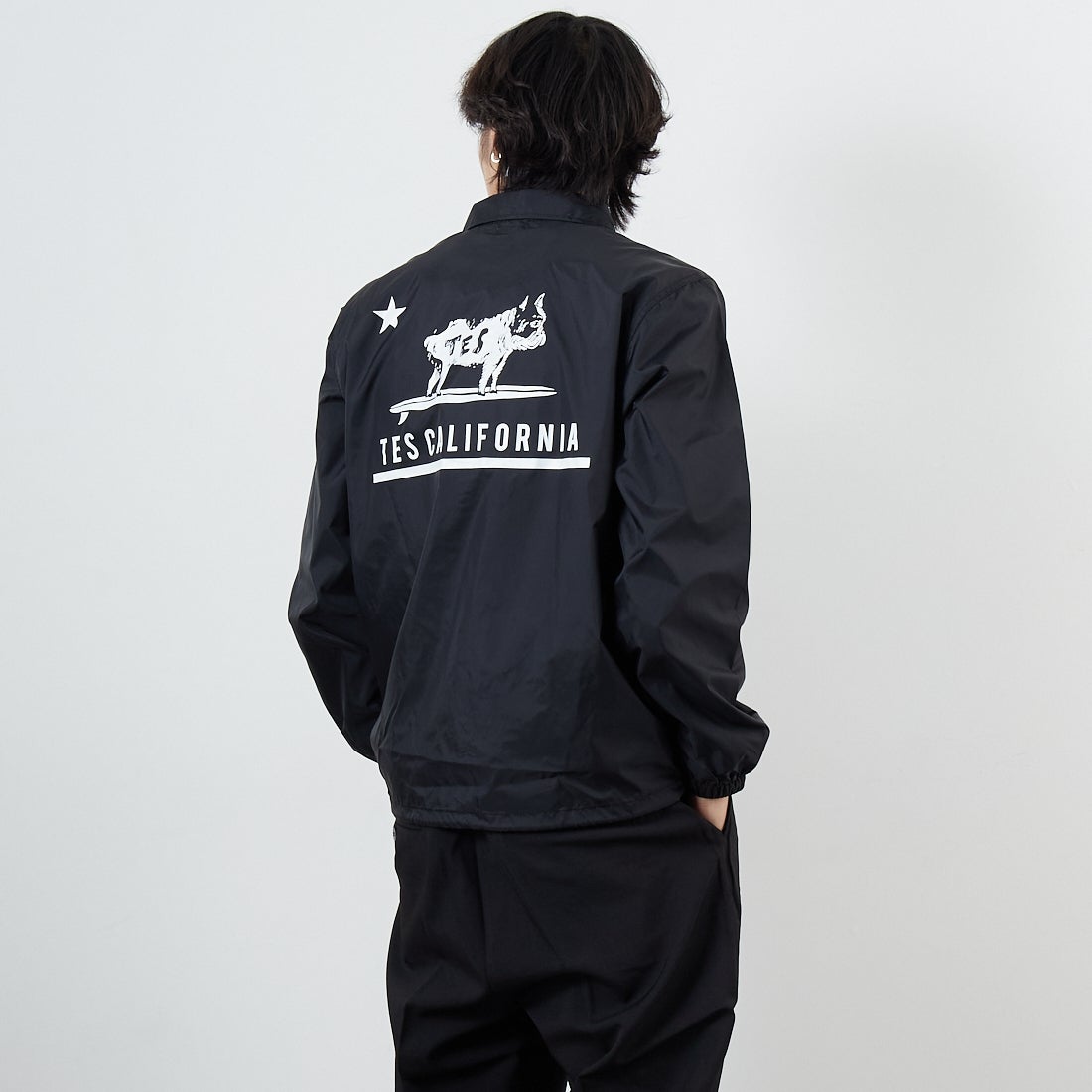 01 BLACK&&モデル身長：179cm 着用サイズ：M&&