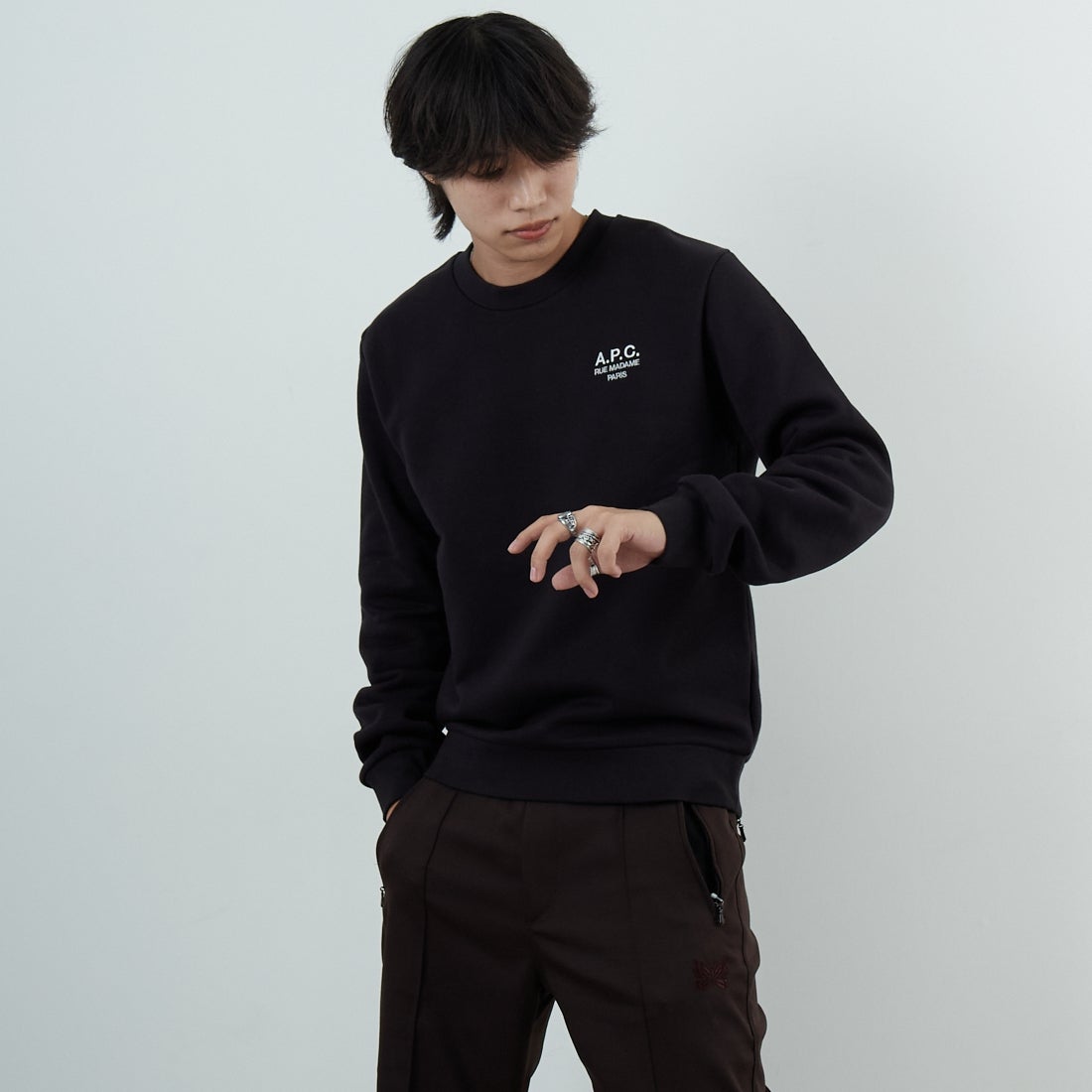 A.P.C. [アー・ペー・セー] APCロゴ刺繍 スウェットシャツ [STANDARD