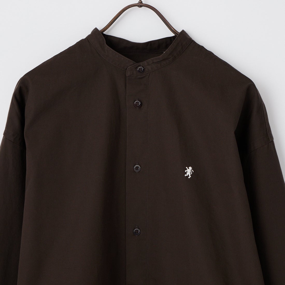 Gymphlex [ジムフレックス] ロングスリーブバンドカラーシャツ [GY