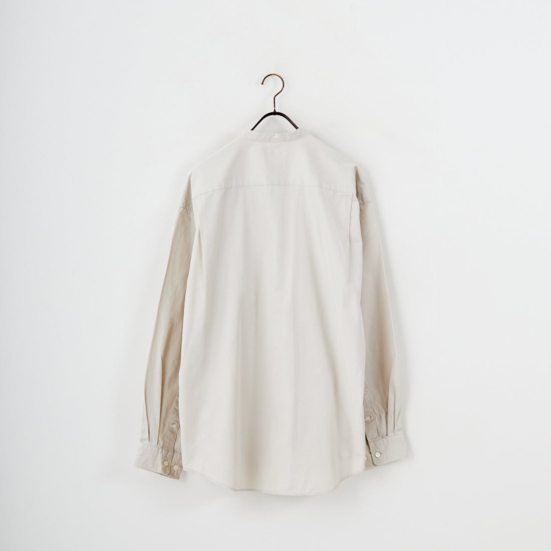 Gymphlex [ジムフレックス] ロングスリーブバンドカラーシャツ [GY-B0407BIT] SAND BEIGE