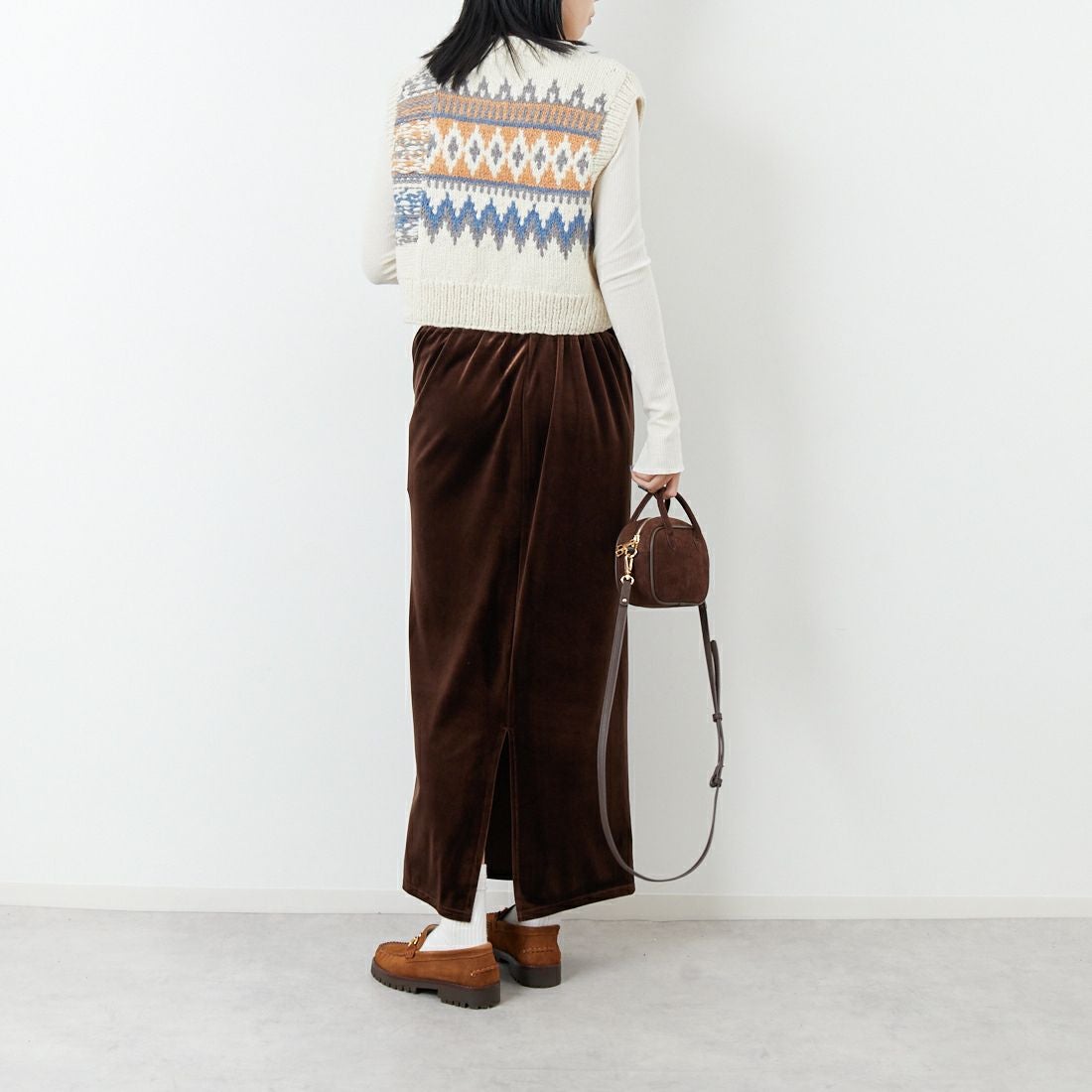 NEPAL HANDKNIT [ネパールハンドニット] ジャガードベスト [12568-NP