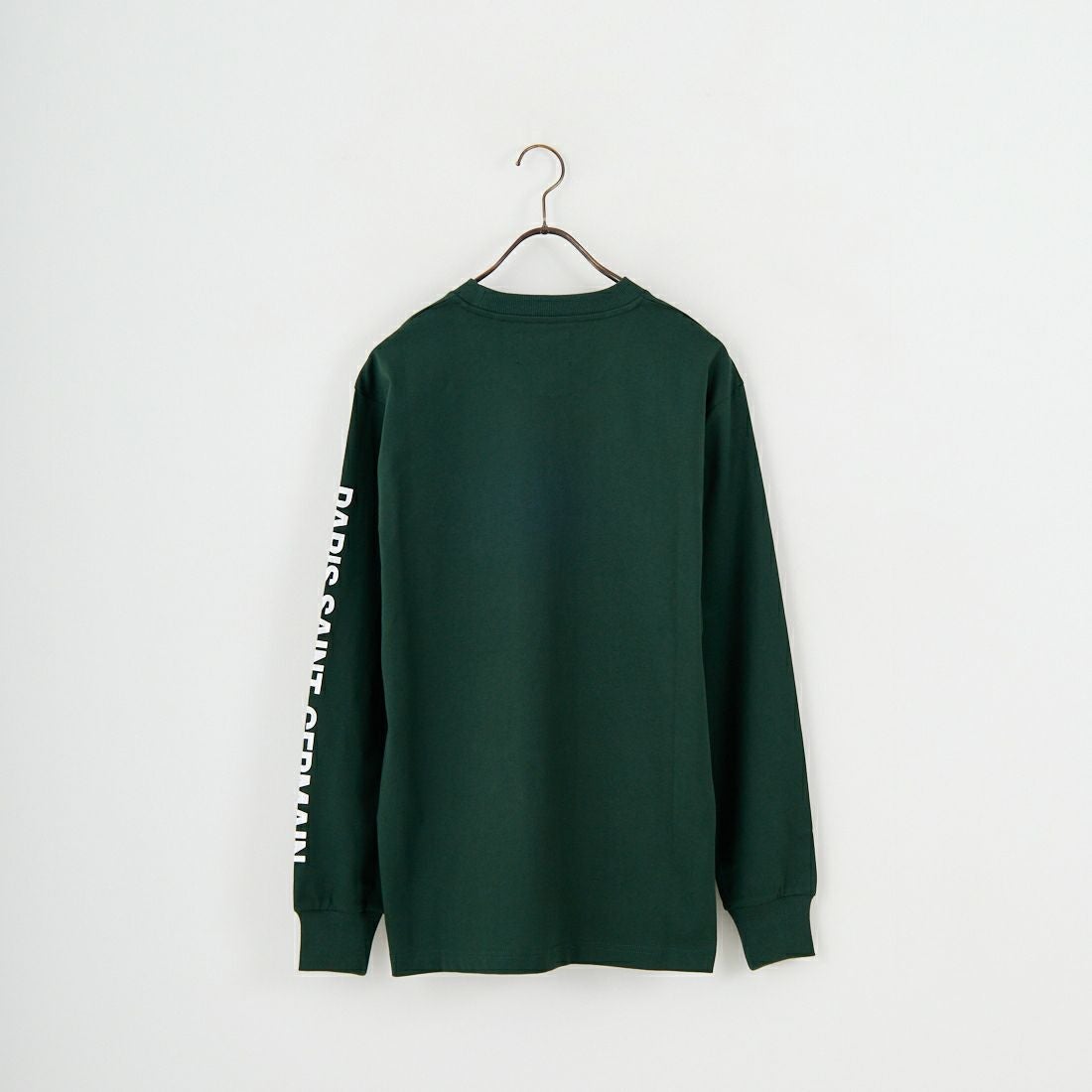 PARIS SAINT-GERMAN [パリ・サンジェルマン] PSG スエードエンブレムスリーブロゴTシャツ [PS0325FW0003] DK GREEN