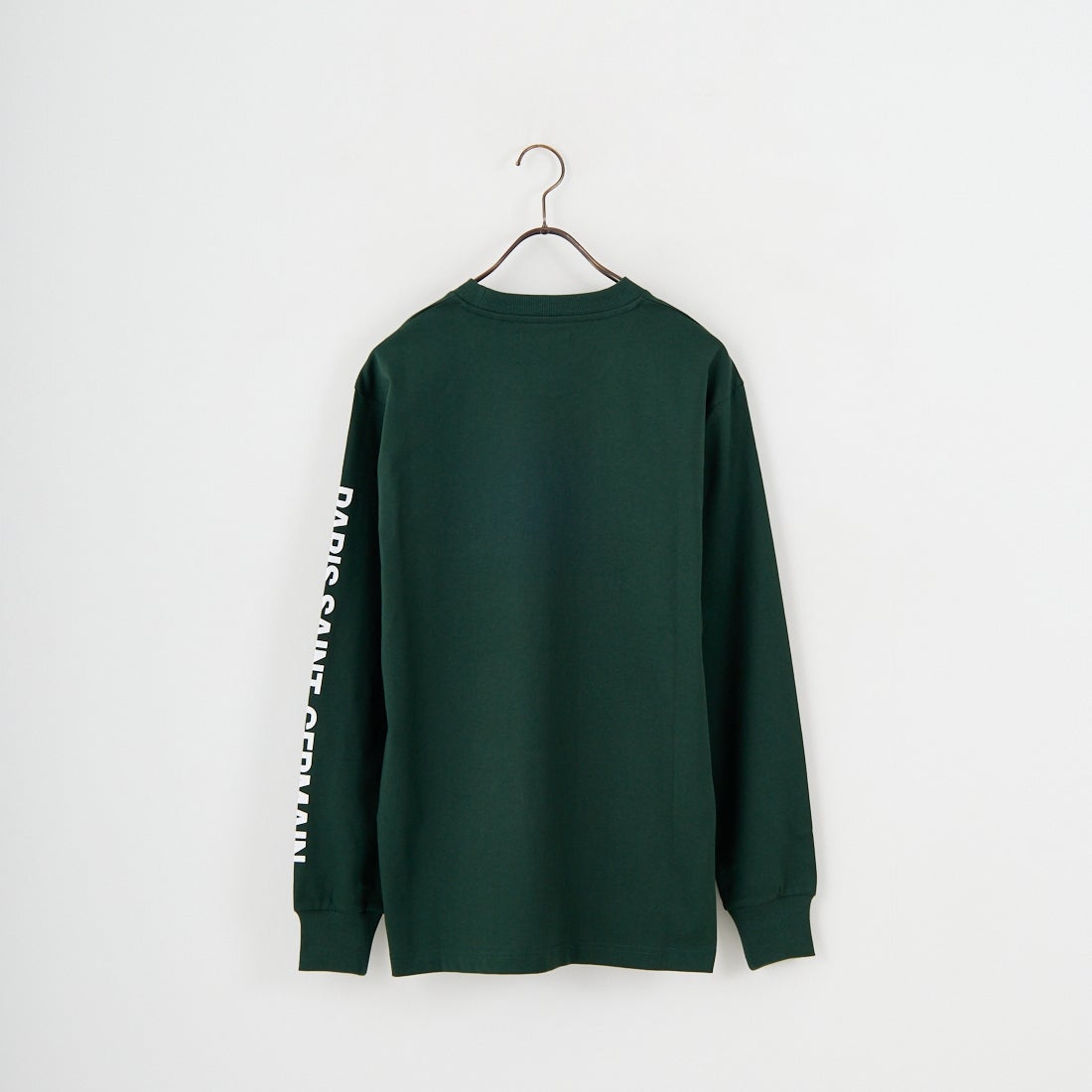 PARIS SAINT-GERMAN [パリ・サンジェルマン] PSG スエードエンブレムスリーブロゴTシャツ [PS0325FW0003] DK GREEN