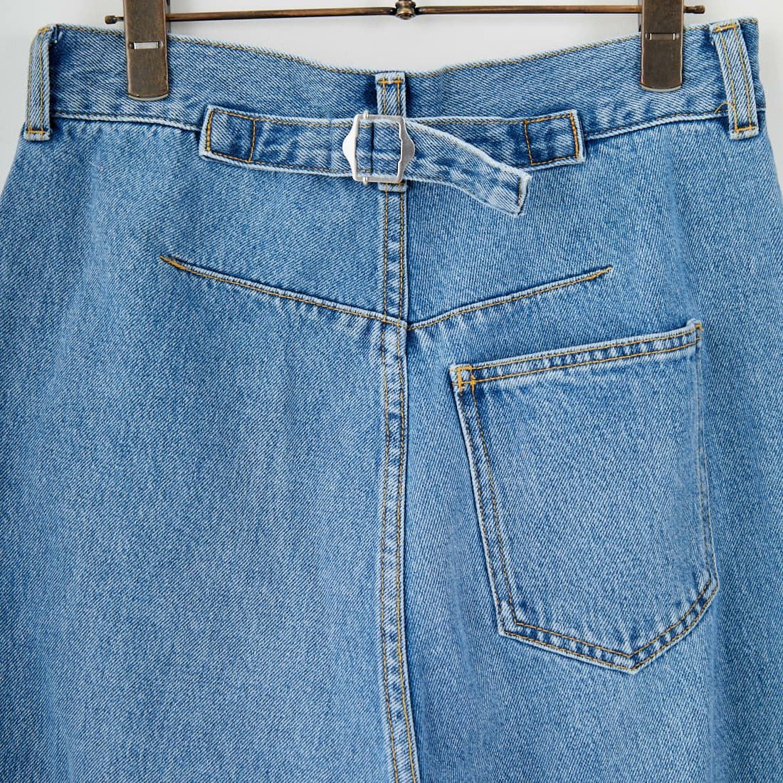 null. [ヌル] フロントバックデニムパンツ [153WFP254010] BLU