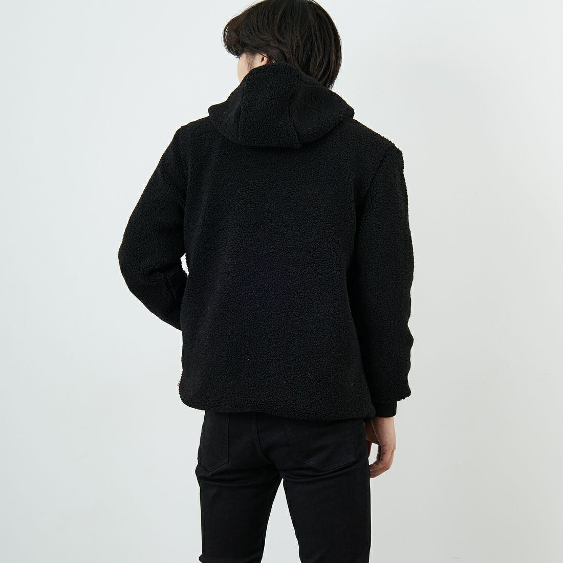 PARIS SAINT-GERMAN [パリ・サンジェルマン] PSG ロゴ刺繍ボアフーディ