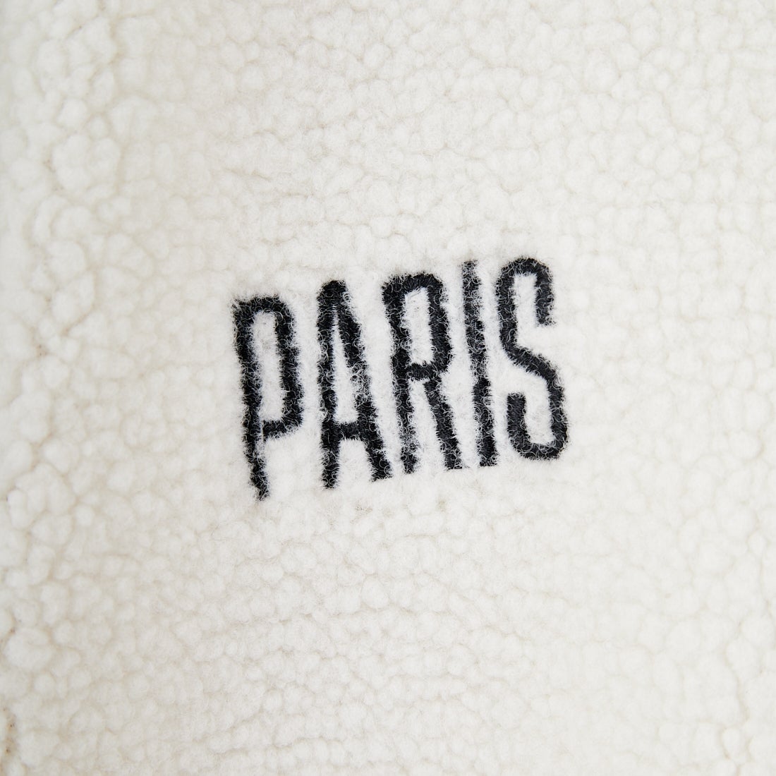 PARIS SAINT-GERMAN [パリ・サンジェルマン] PSG ロゴ刺繍ボアフーディ [PS2325FW0001] BEIGE