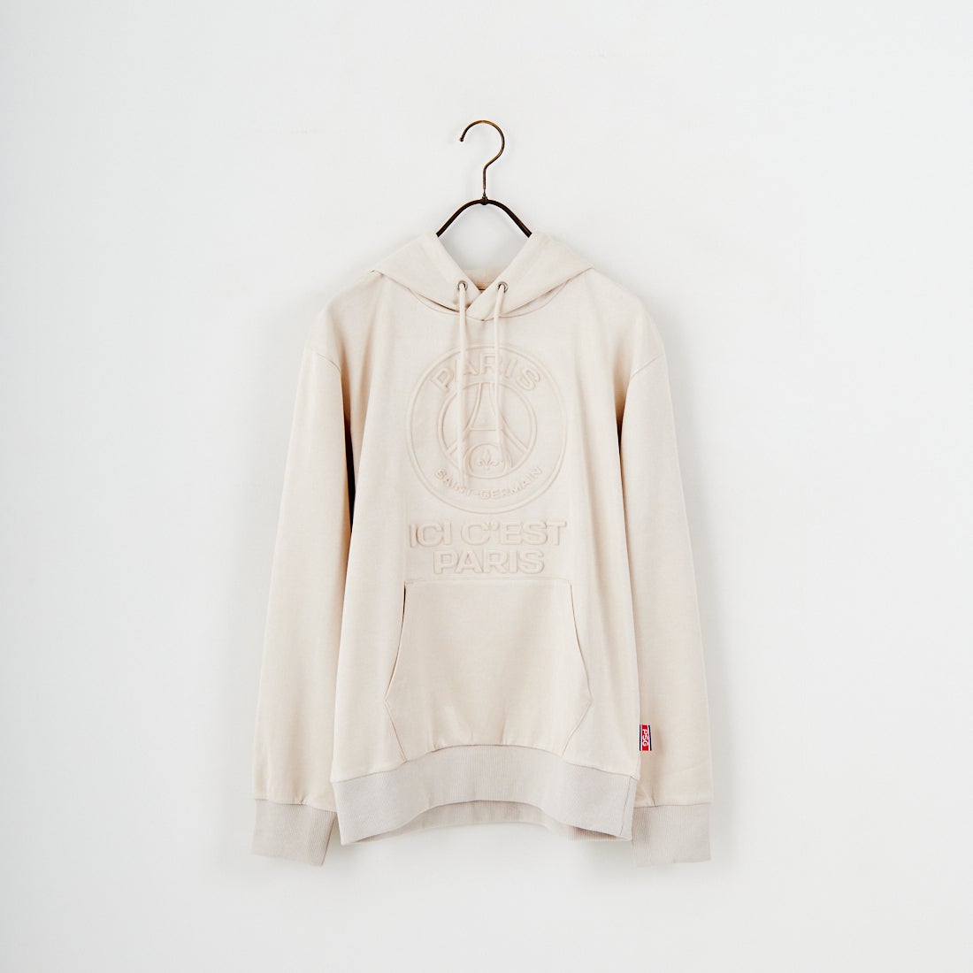 PARIS SAINT-GERMAN [パリ・サンジェルマン] PSG ポリスエードエンボスロゴフーディ [PS0625FW0001] IVORY