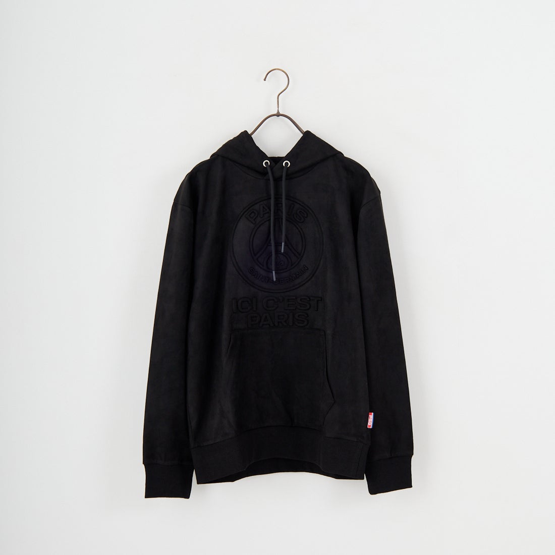 PARIS SAINT-GERMAN [パリ・サンジェルマン] PSG ポリスエードエンボスロゴフーディ [PS0625FW0001] BLACK