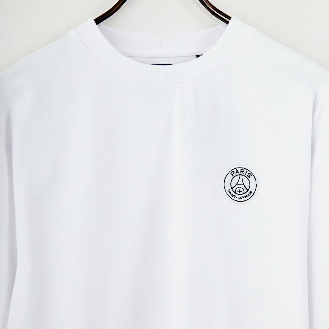 PARIS SAINT-GERMAN [パリ・サンジェルマン] PSG ビッグロゴ刺繍ロングスリーブTシャツ [PS0325FW0002] WHITE