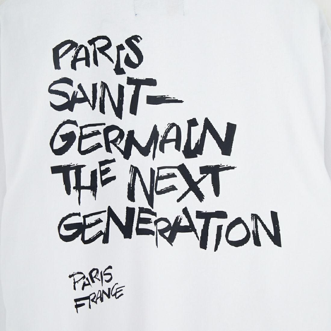 PARIS SAINT-GERMAN [パリ・サンジェルマン] PSG ビッグロゴ刺繍ロングスリーブTシャツ [PS0325FW0002] WHITE