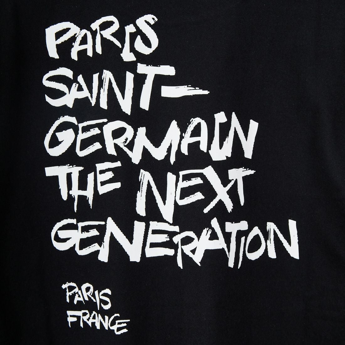 PARIS SAINT-GERMAN [パリ・サンジェルマン] PSG ビッグロゴ刺繍ロングスリーブTシャツ [PS0325FW0002] BLACK