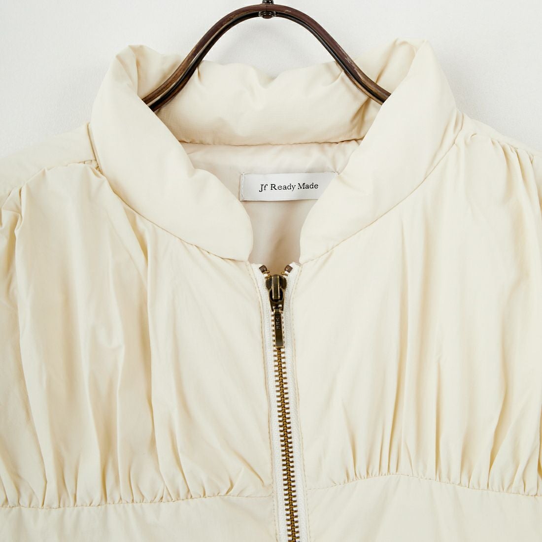 Jf Ready Made [ジェイエフレディメイド] ティアードギャザー ピュアダウンベスト [4225510] ｱｲﾎﾞﾘｰ