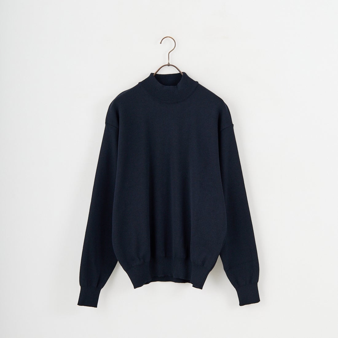 Noir Fabrik [ヌワールファブリック] ミラノリブモックネックニット [NF-254-069] BLACK