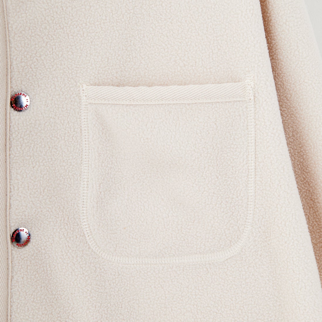 Vincent et Mireille [ヴァンソン エ ミレイユ] フリースカーディガン [VM252FL00220] 03 OFF WHT