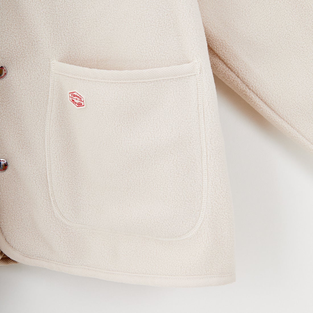 Vincent et Mireille [ヴァンソン エ ミレイユ] フリースカーディガン [VM252FL00220] 03 OFF WHT