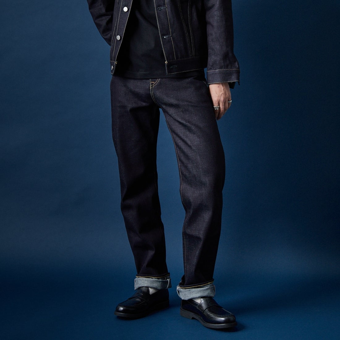 INDIGO&&モデル身長：179cm 着用サイズ：28&&