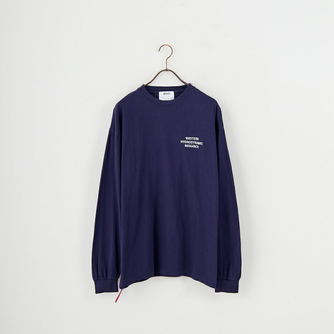 WHR [ダブルエイチアール] ワーカーロングスリーブTシャツ [WHR-WRKLS-JP-25FW] NAVY/WHITE