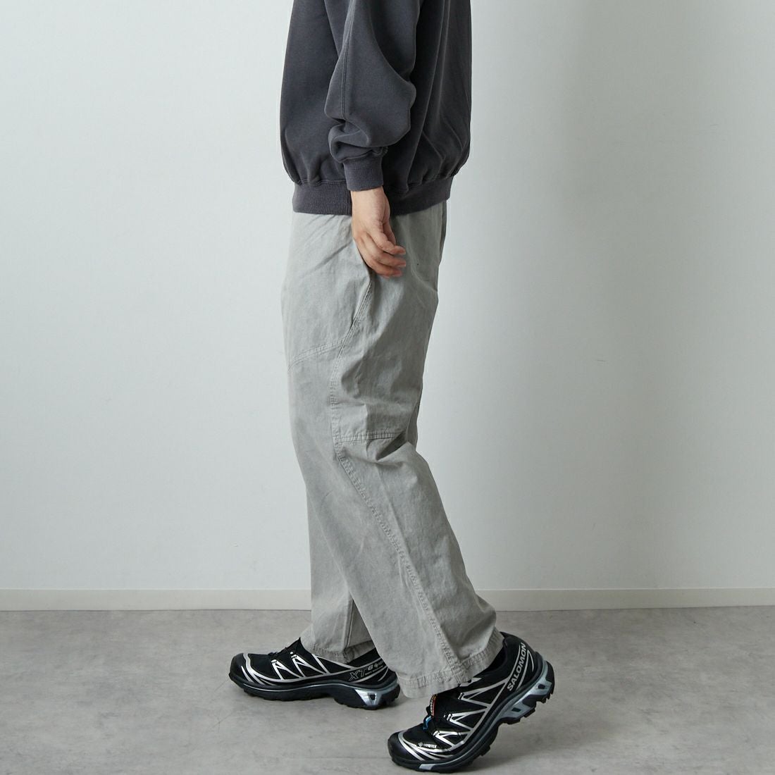 SEDAN ALL-PURPOSE [セダン オールパーパス] コットンキャンバス クライミングパンツ [SD25F-PT08] LIGHT SAGE &&モデル身長：179cm 着用サイズ：L&&