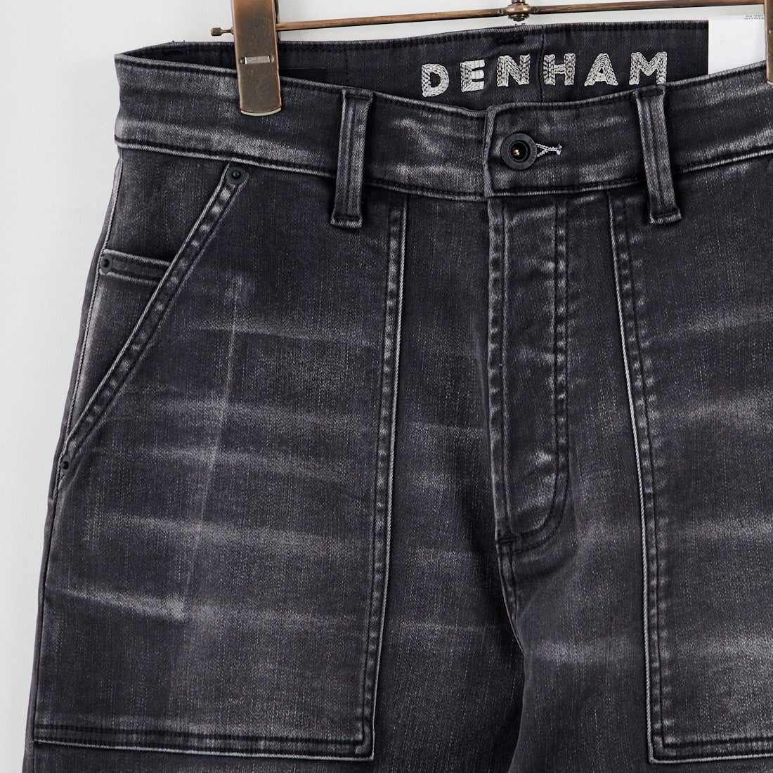 DENHAM [デンハム] ファティーグワークデニムパンツ [FATIGUE-WORK] BLACK