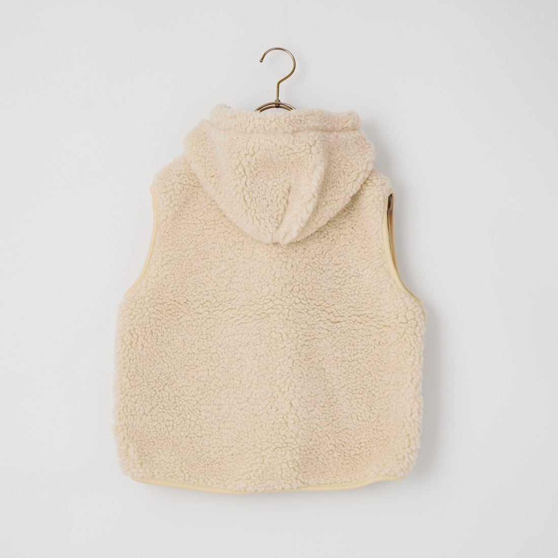 Gymphlex [ジムフレックス] ボアフーデッドショートベスト [GY-A0726BOA] OYSTER WHT