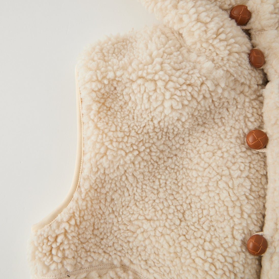 Gymphlex [ジムフレックス] ボアフーデッドショートベスト [GY-A0726BOA] OYSTER WHT