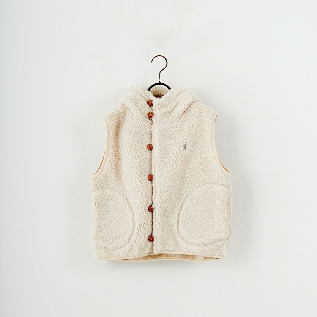 Gymphlex [ジムフレックス] ボアフーデッドショートベスト [GY-A0726BOA] OYSTER WHT