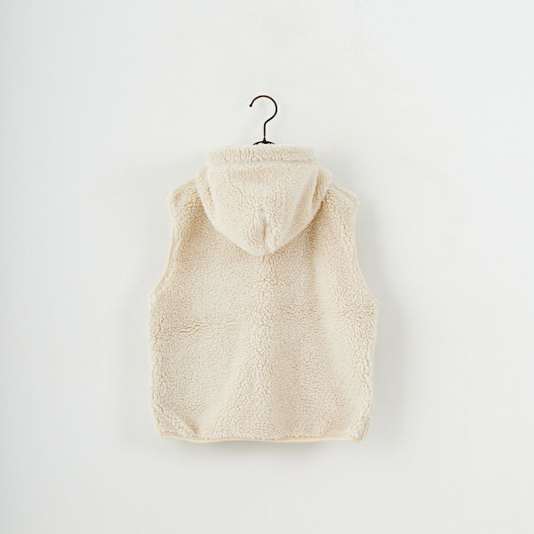 Gymphlex [ジムフレックス] ボアフーデッドショートベスト [GY-A0726BOA] OYSTER WHT