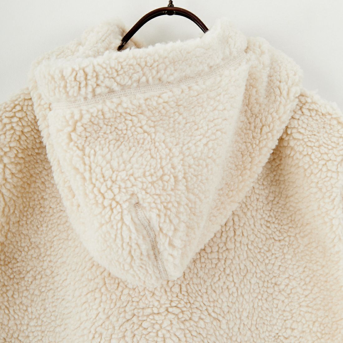 Gymphlex [ジムフレックス] ボアフーデッドショートベスト [GY-A0726BOA] OYSTER WHT