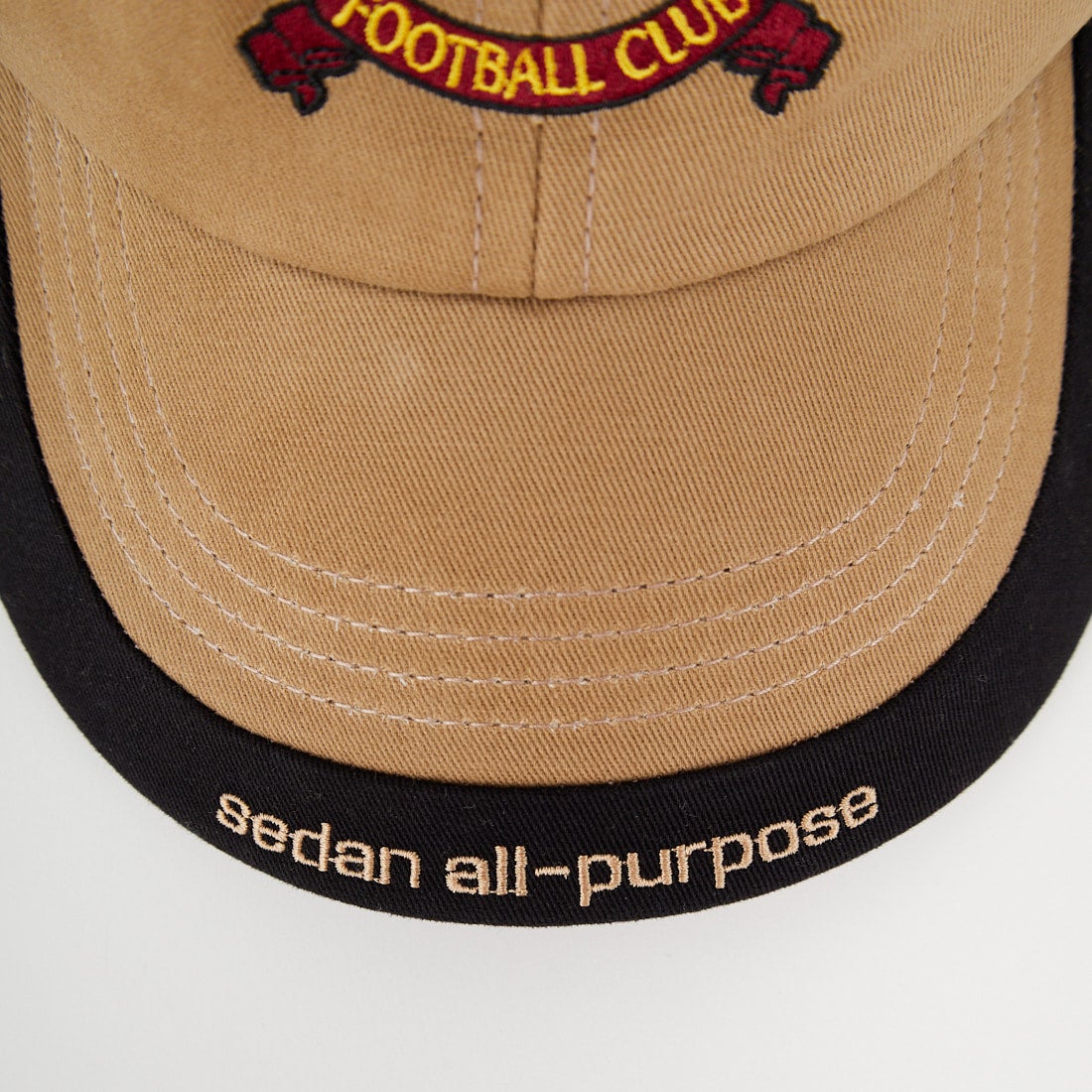 SEDAN ALL-PURPOSE [セダン オールパーパス] エンブレムロゴ 2トーンバイザーキャップ [SD25F-CP03] KHK/BLK