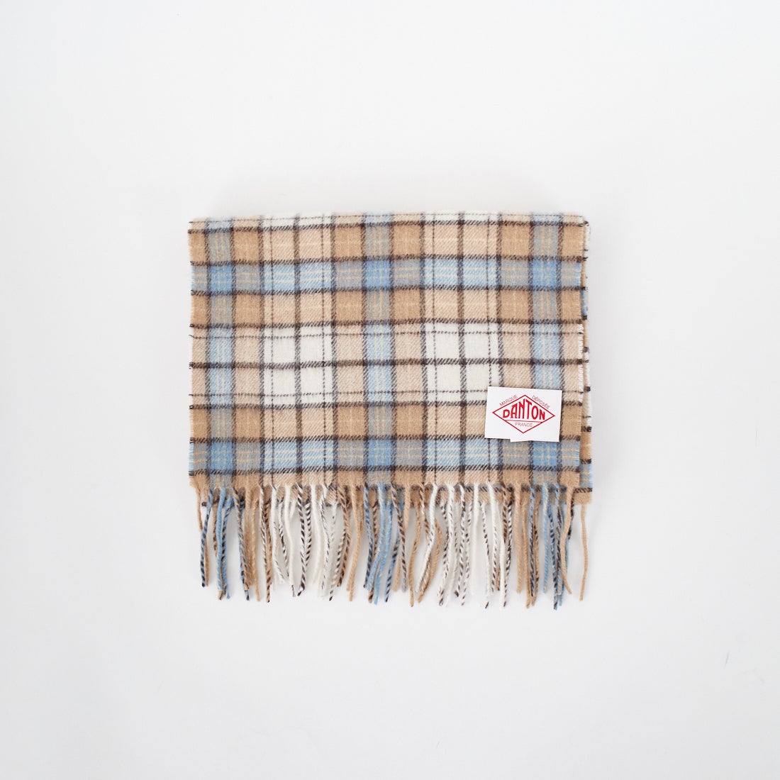 DANTON [ダントン] チェックマフラー [DT-H0226WCM] BEIGE CHEC