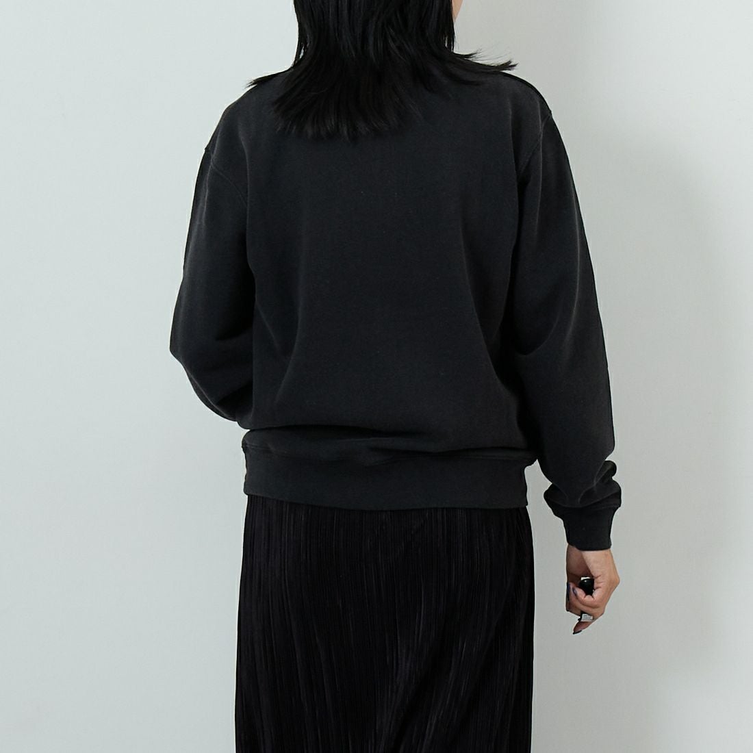 WORN FREE [ウォーン フリー] ジョン・レノン スウェット COME TOGETHER [WFR-VTG-200012] 09 BLACK &&モデル身長：167cm 着用サイズ：S&&