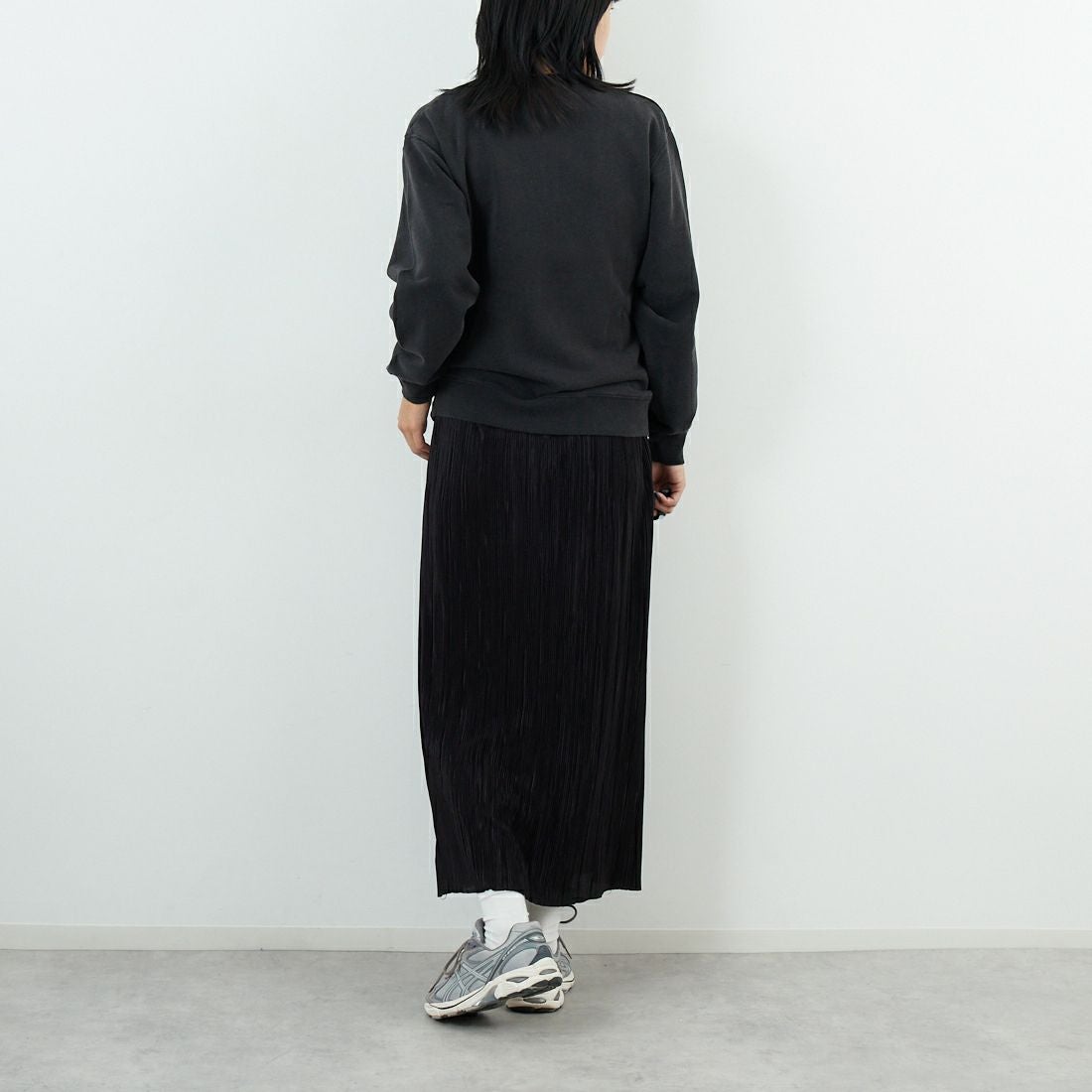 WORN FREE [ウォーン フリー] ジョン・レノン スウェット COME TOGETHER [WFR-VTG-200012] 09 BLACK &&モデル身長：167cm 着用サイズ：S&&