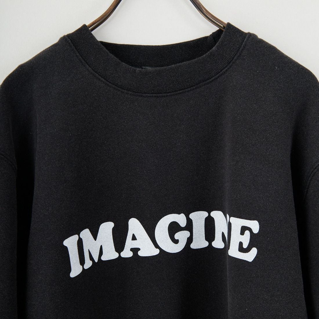 WORN FREE [ウォーン フリー] ヨーコ・オノ スウェット IMAGINE [WFR-VTG-200010] 09 BLACK