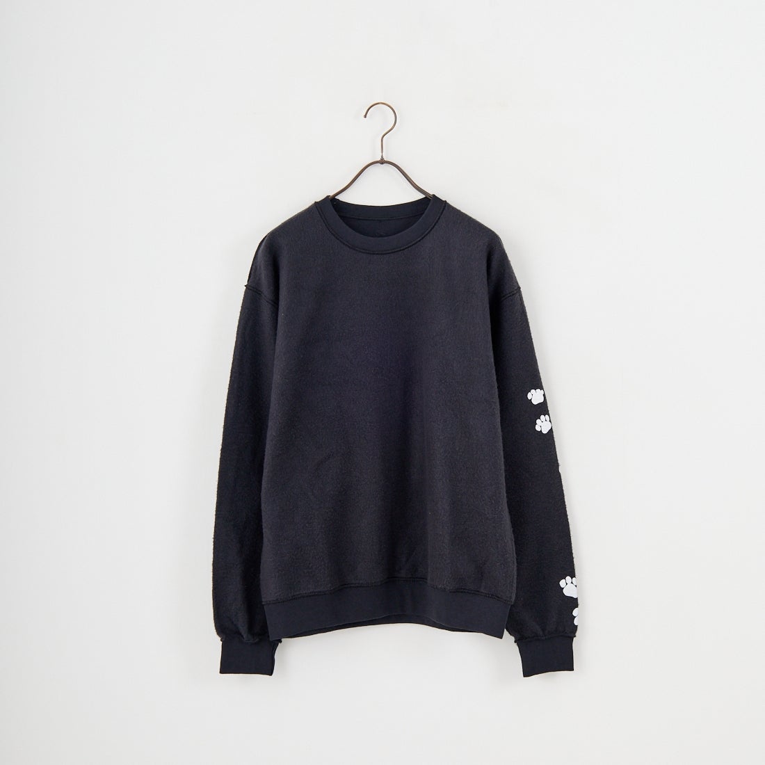 JERZEES [ジャージーズ] キャットヘア アザーサイドクルーネックスウェット [JZ25F013] BLACK