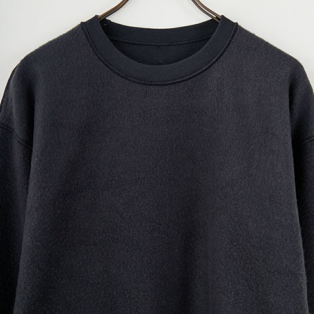 JERZEES [ジャージーズ] キャットヘア アザーサイドクルーネックスウェット [JZ25F013] BLACK