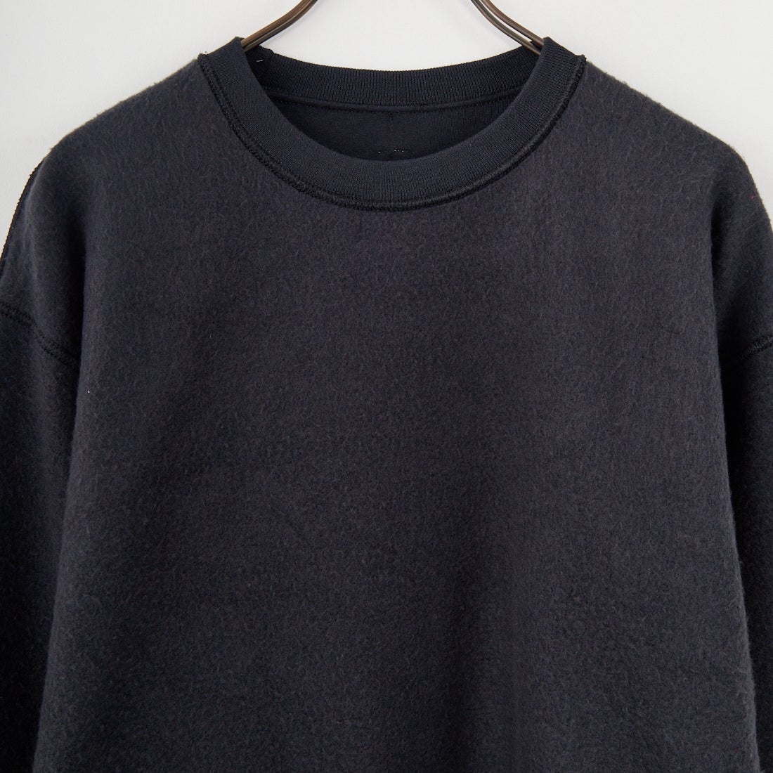 JERZEES [ジャージーズ] キャットヘア アザーサイドクルーネックスウェット [JZ25F013] BLACK