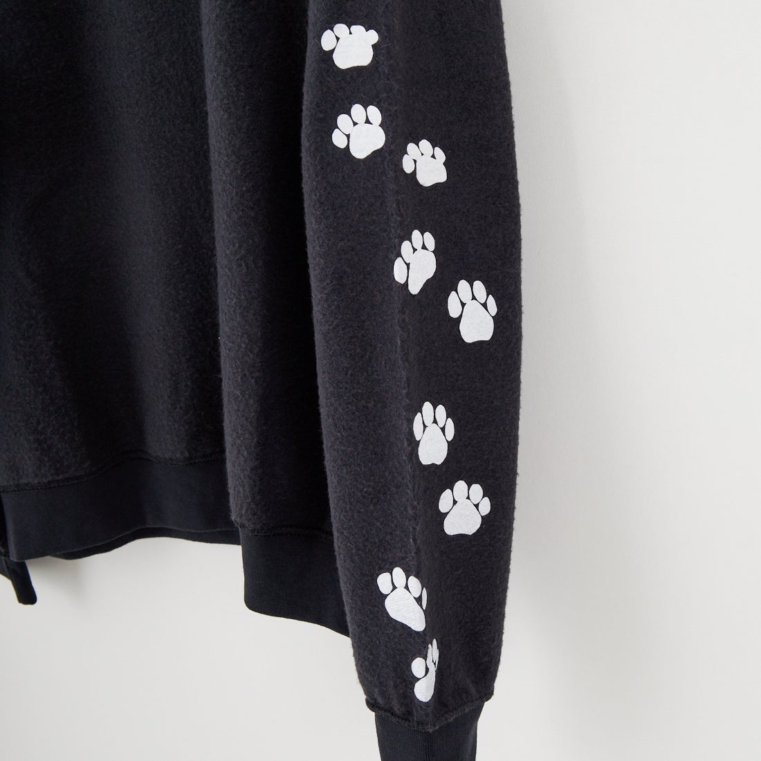 JERZEES [ジャージーズ] キャットヘア アザーサイドクルーネックスウェット [JZ25F013] BLACK