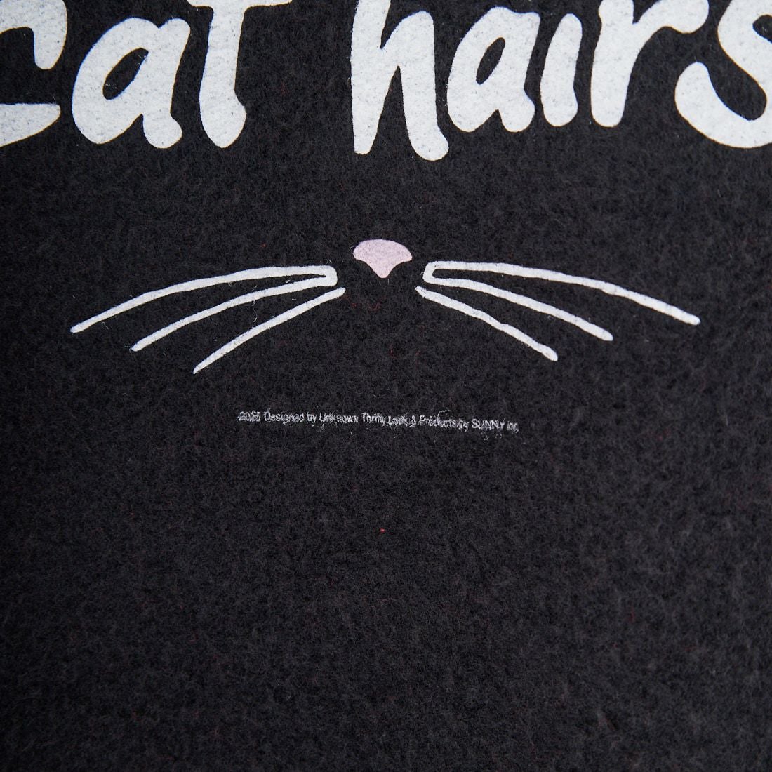 JERZEES [ジャージーズ] キャットヘア アザーサイドクルーネックスウェット [JZ25F013] BLACK