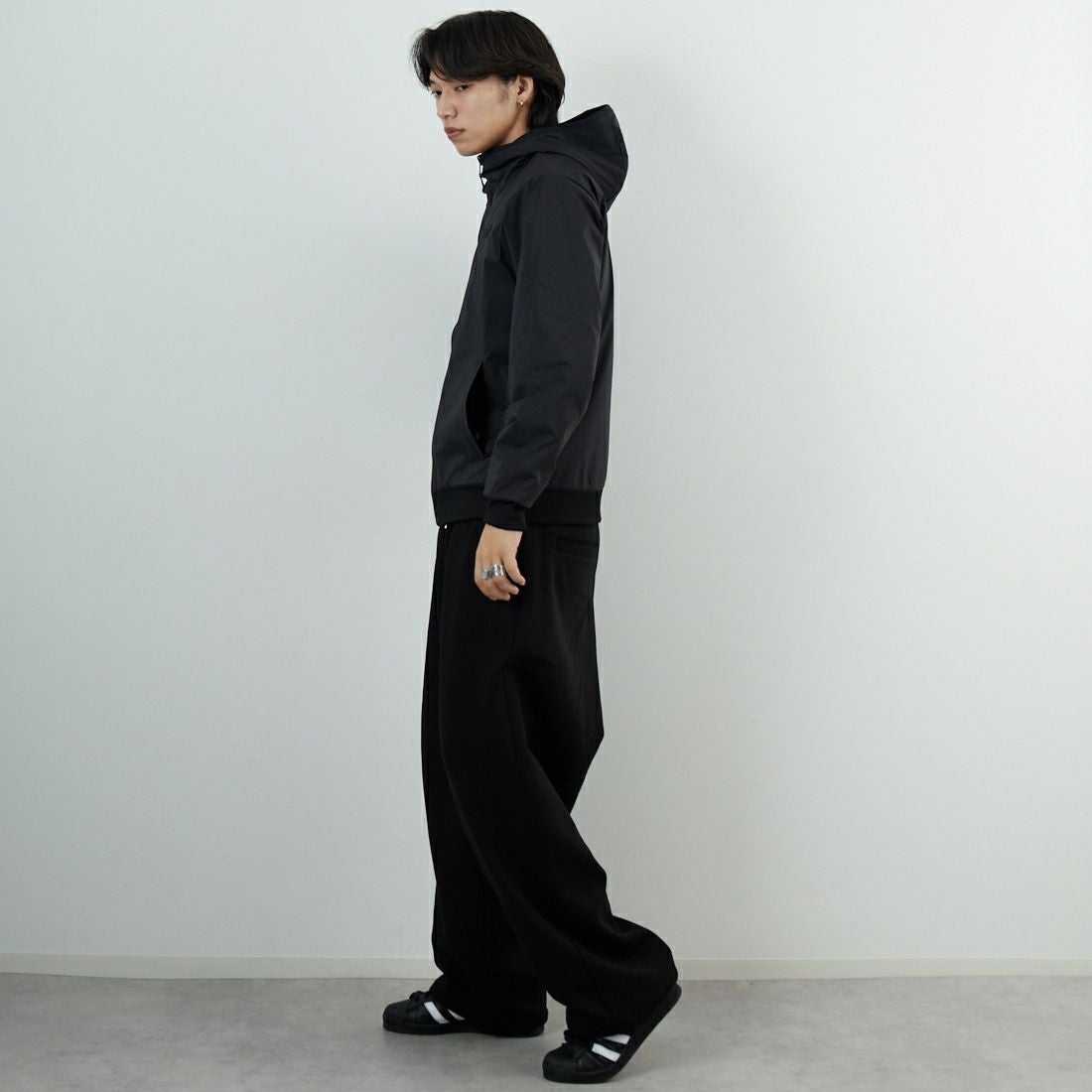 THE NORTH FACE [ザ ノースフェイス] リバーシブルテックエアーフーディ [NT62580] K &&モデル身長：179cm 着用サイズ：M&&
