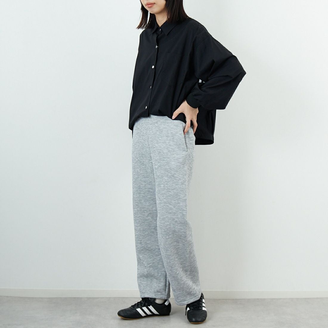 THE NORTH FACE [ザ ノースフェイス] テックエアースウェットパンツ [NBW62581] Z &&モデル身長：162cm 着用サイズ：M&&