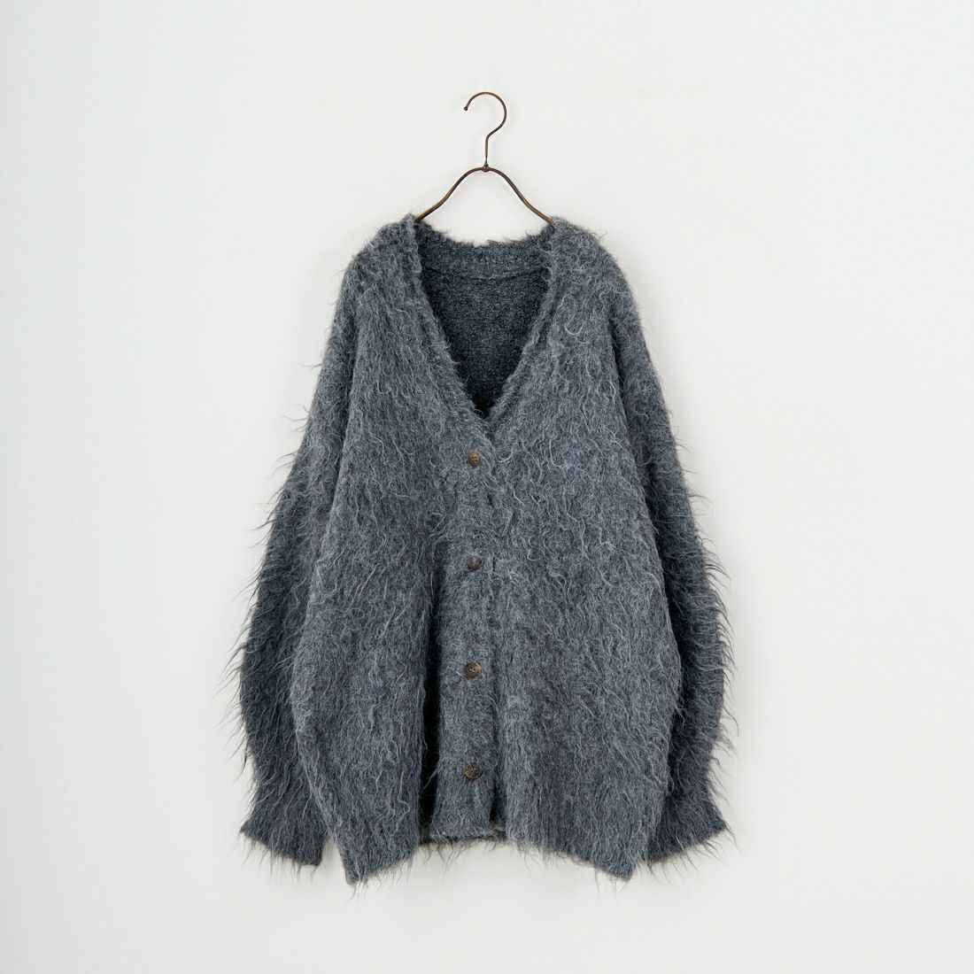 hwyl [ヒュイル] オーバーサイズシャギーニットカーディガン [55285569] ﾁｬｺｰﾙ