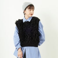 09 BLACK&&モデル身長：150cm 着用サイズ：F&&